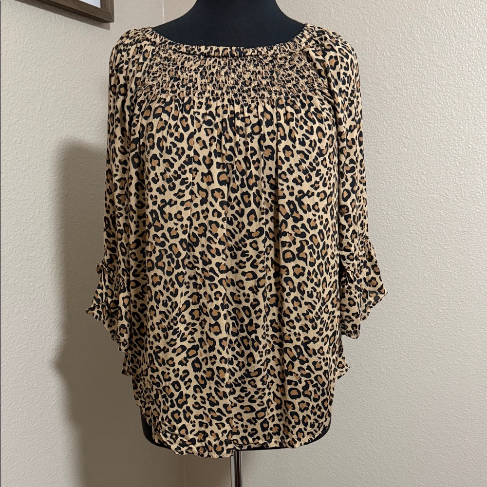 beachlunchlounge Animal Print Blouse